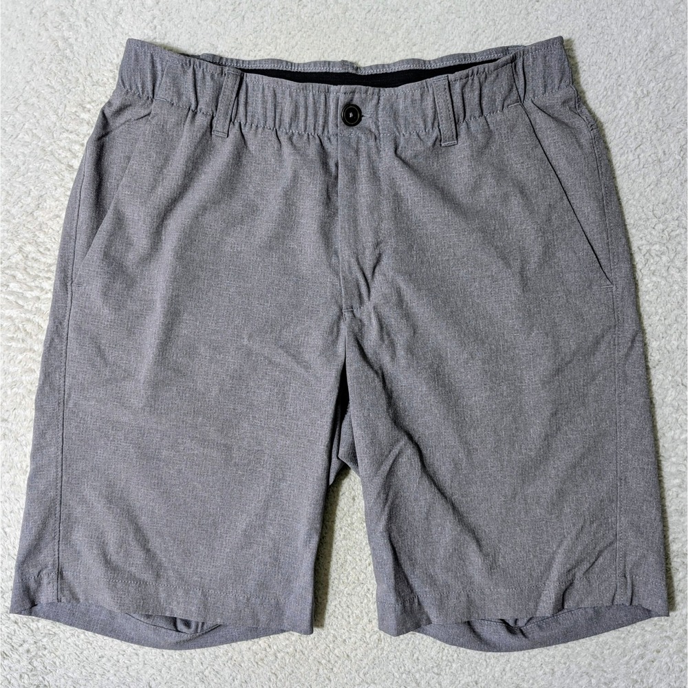 Under Armour Match Play Golf Shorts Mens 32/10 Gray HeatGear Performance 1309548
